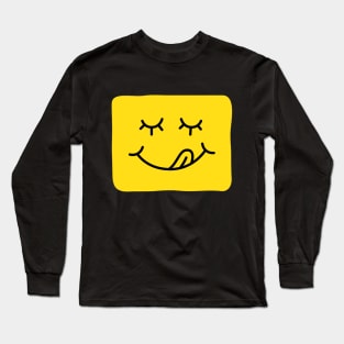 Yummy Emoji Long Sleeve T-Shirt